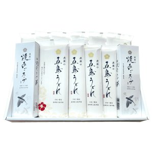 画像1: 【送料当社負担】五島うどん「椿」ギフトセット（200ℊ×10束・焼きあごスープ20食付）
